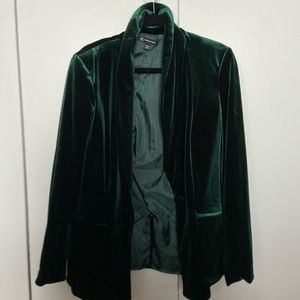 Green velvet blazer - Like new